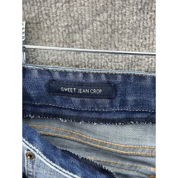 Lucky Brand Sweet Jean Crop Jeans Womens Size 12 Blue Denim Pockets‎ - Picture 4 of 10